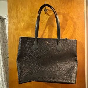 Black sparkly Kate Spade Tote bag